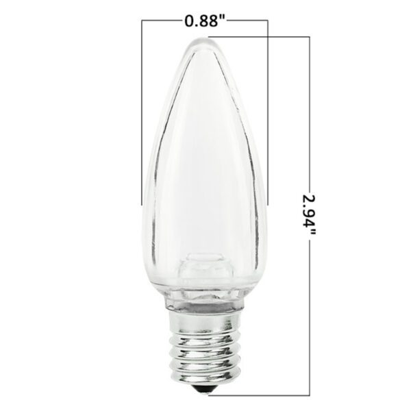 TridentPro Lighting LED Warm-White C9 Polycarbonate Bulb