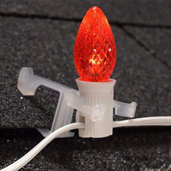 TridentPro Lighting LED Halloween Orange Smooth Polycarbonate Replacement Bulbs (25 PACK)