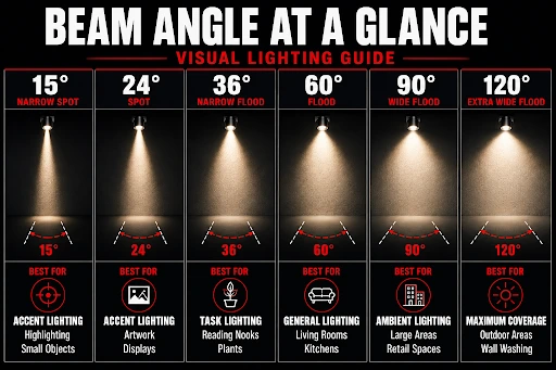 beam angle at a glance