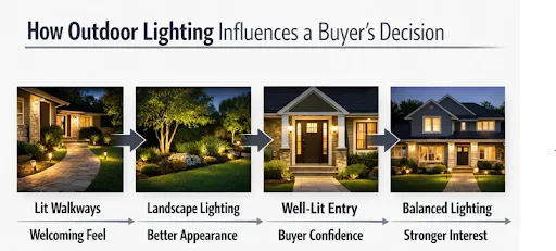 how outdoor lighting influences a buyer’s decision