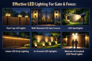 effective led lighting for gate & fence